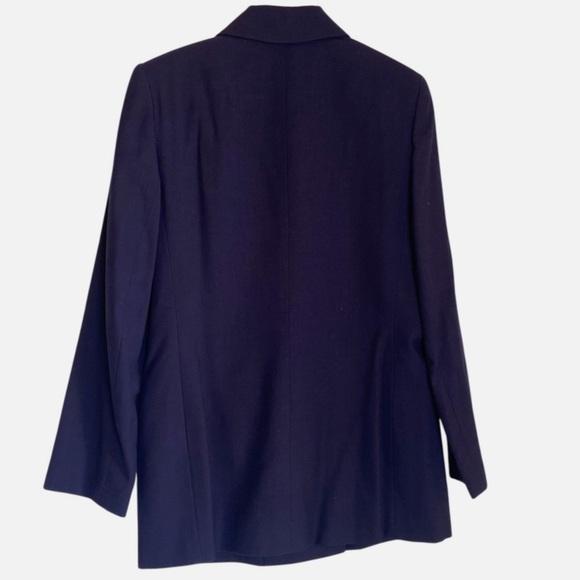 VTG NOS Oleg Cassini Women's Blazer Dbl Breasted Power Jacket Modern Shoulders - Picture 6 of 7